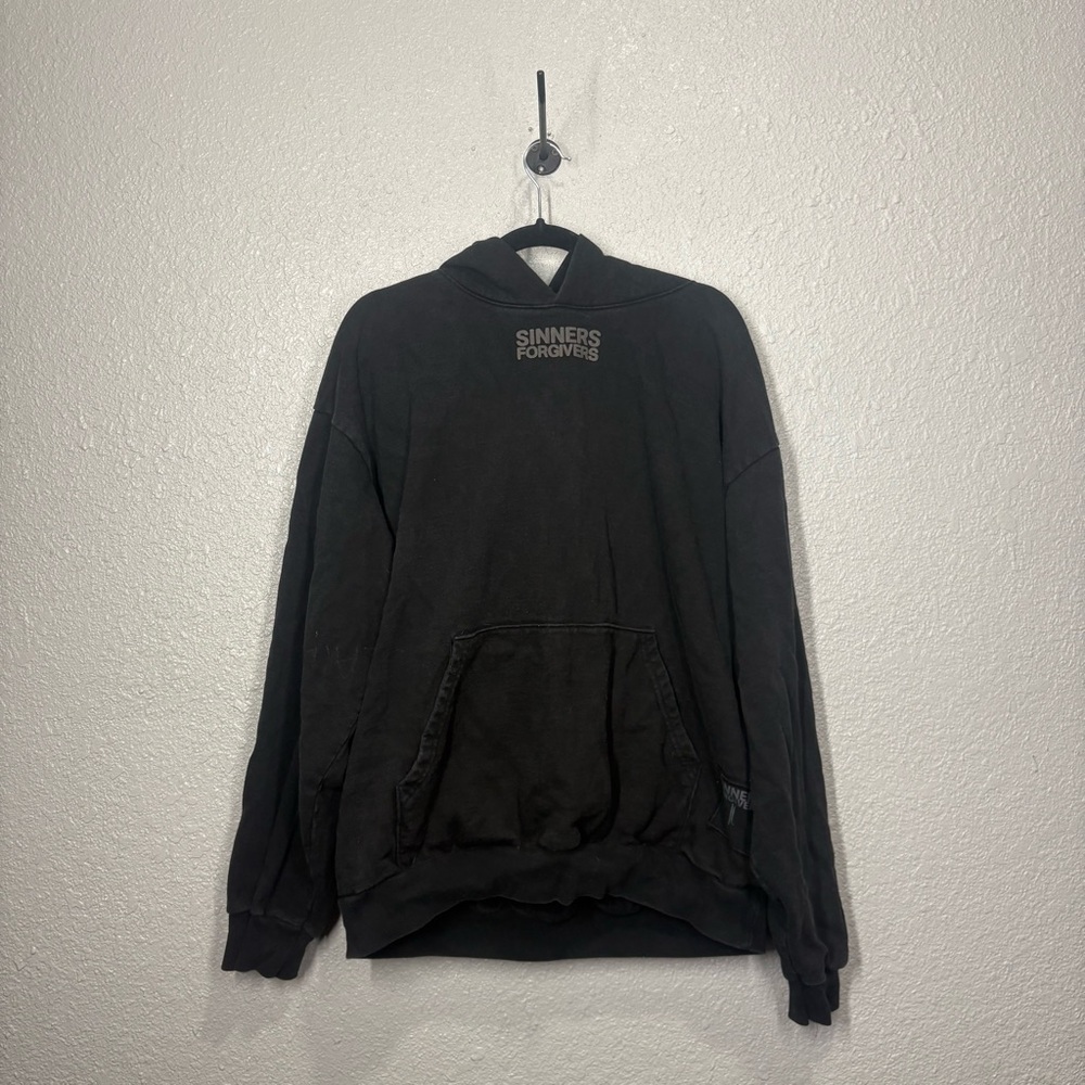 Sinners and Forgivers Joshua Cevallos Black Hoodie